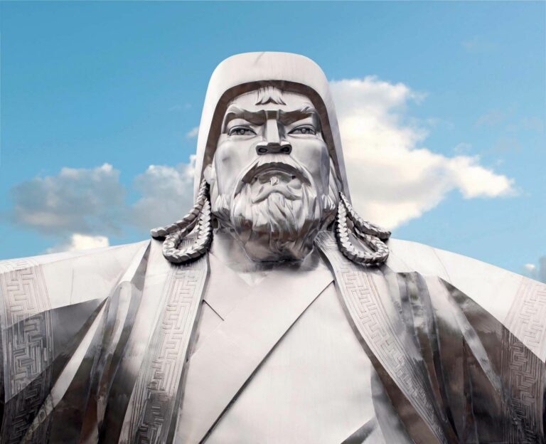 When did Genghis Khan live and how far did his reign extend?