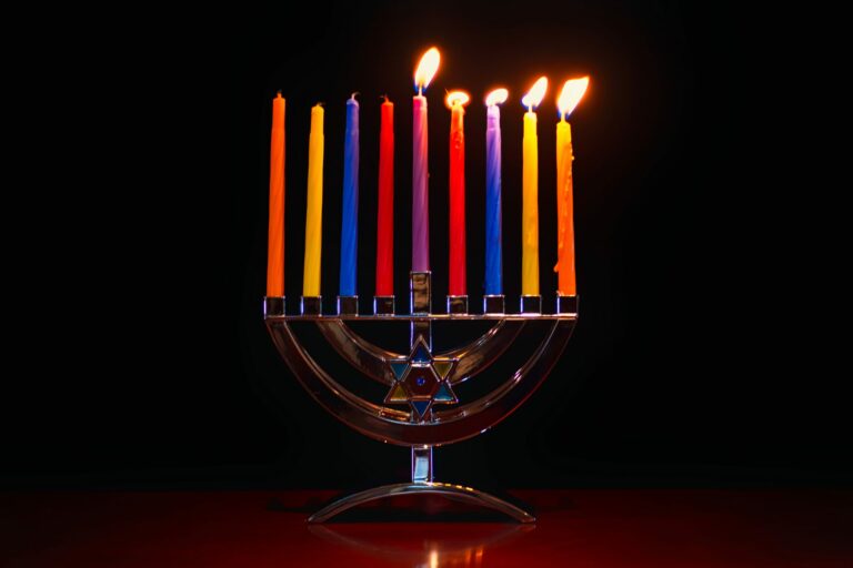Do Jews around the world display menorahs in their windows during the Hanukkah season?