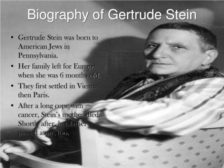 How close did Gertrude Stein come to being a physician?