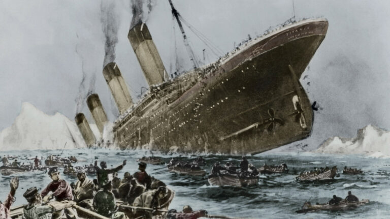 How many people died on the Titanic when it sank?