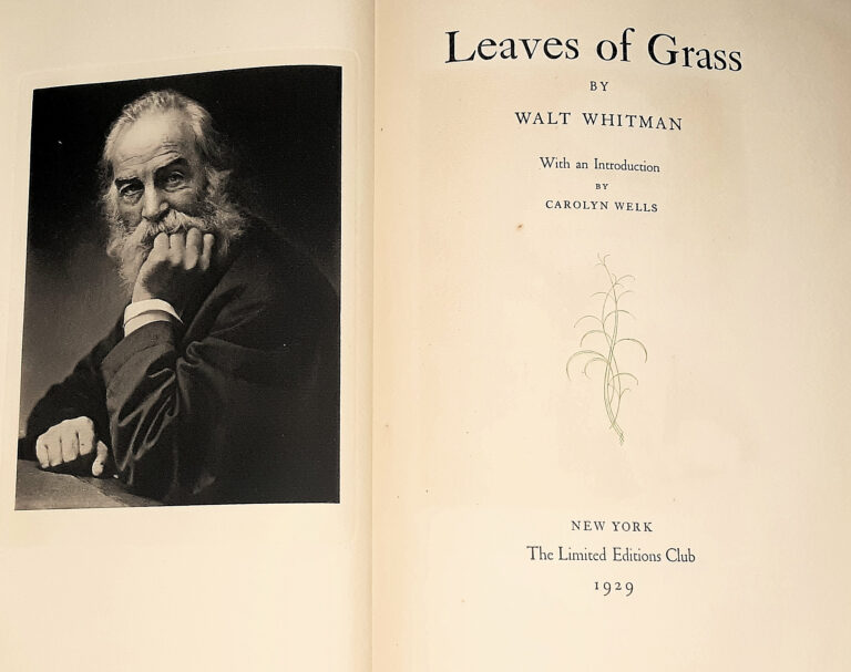 How well was Walt Whitman’s Leaves of Grass initially received?