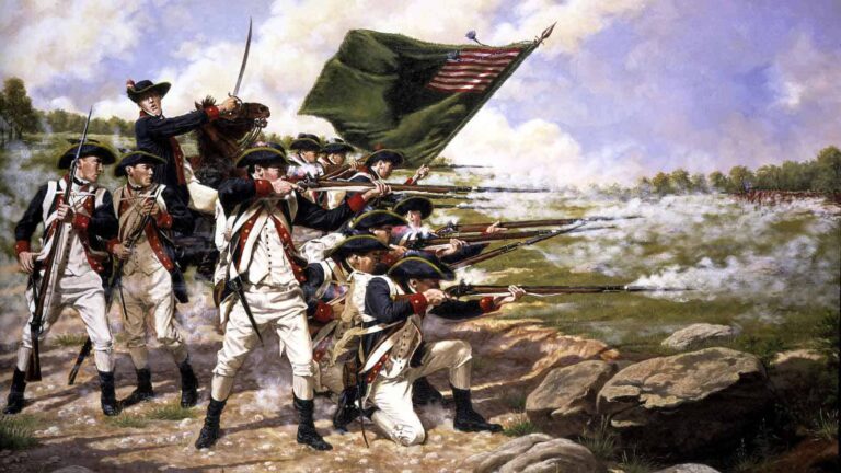 In the American Revolution, how many men were required for a regiment in the Continental army?