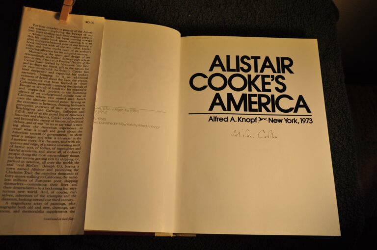Is Alistair Cooke American or British?