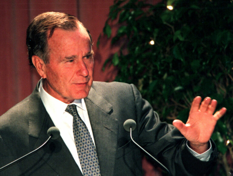 To whom did George Bush say, “Don’t cry for me, Argentina”?