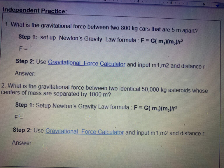 What is Newton’s law of gravity?
