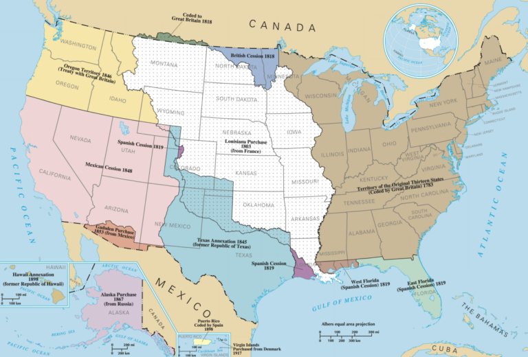 What was the cost of the Louisiana Purchase from France in 1803?