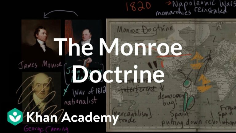 What was the Monroe Doctrine by President James Monroe?