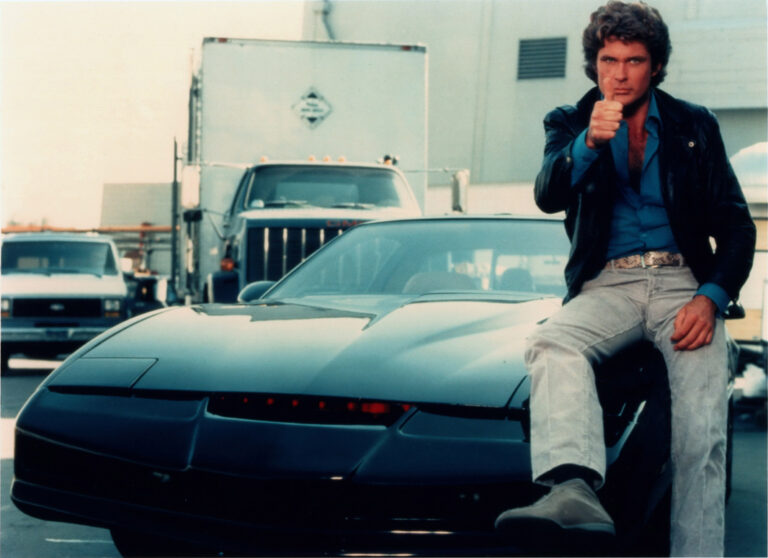 What was the name of the car Michael Knight (David Hasselhoff) rode in “Knight Rider”?