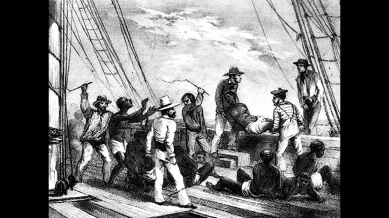 What was the name of the first slave ship built in the English colonies?