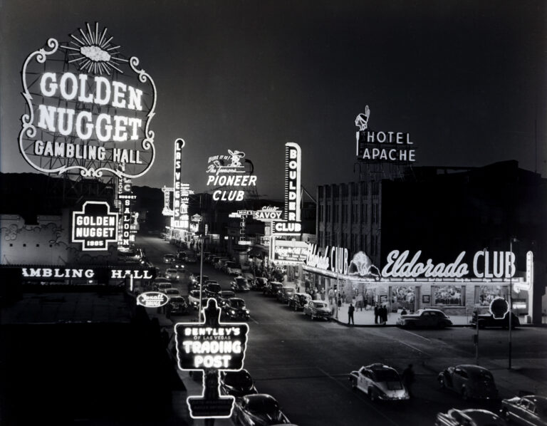 What were the main businesses in Las Vegas before it became a center for gambling?