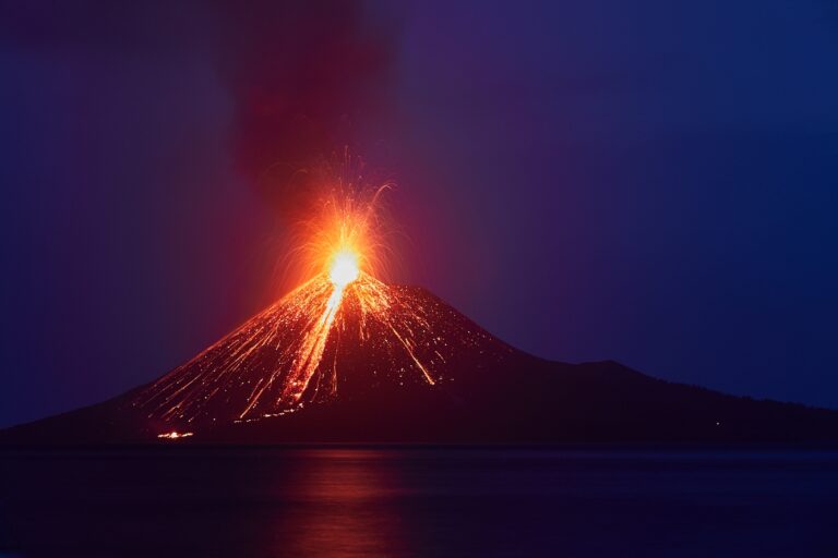 When did Krakatoa the volcano, west of Java, explode?