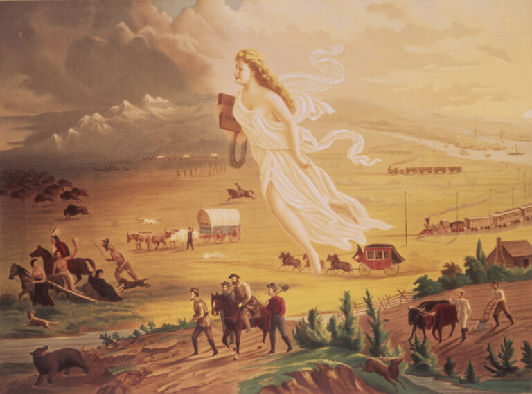 When did the term “manifest destiny” first appear?