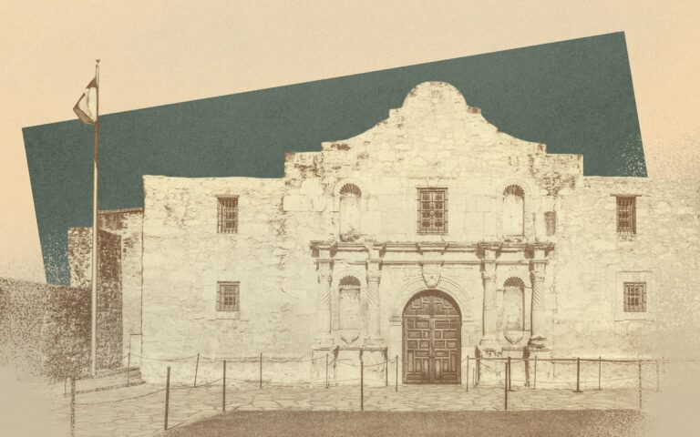 Where in Texas did William Travis, commander of the Alamo, come from?