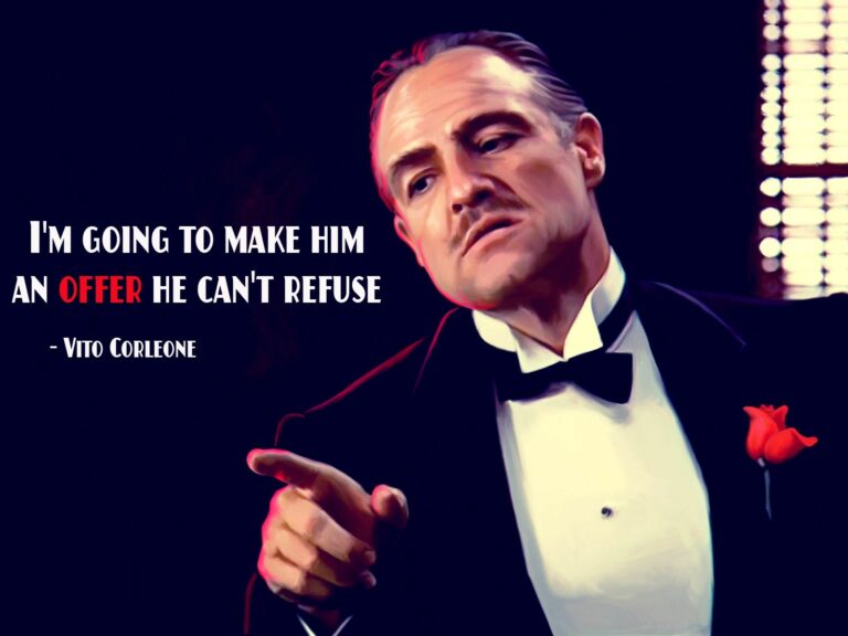 Where in The Godfather (1972) does the line about “make him an offer he can’t refuse” appear?