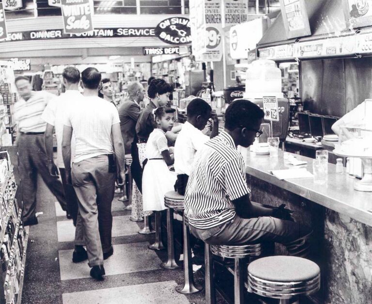 Where was the first “sit-in” at a segregated lunch counter?