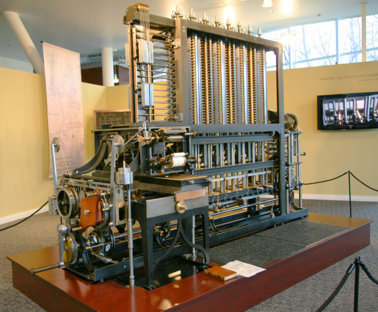 Who built the first modern computer?