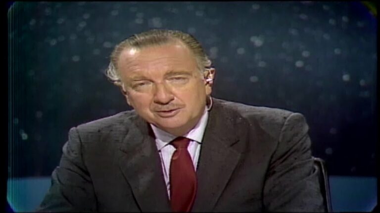 Who did CBS’s news commentary on July 20, 1969, the day of the first moon landing?