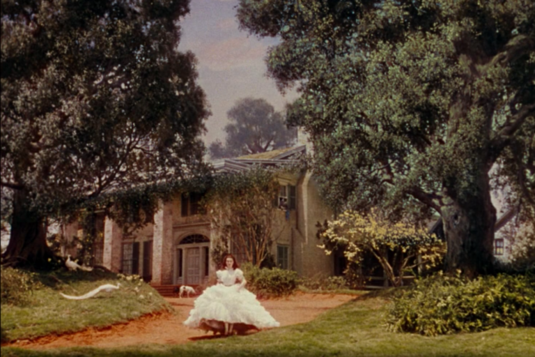 Who painted the backgrounds for Gone With the Wind (1939)?