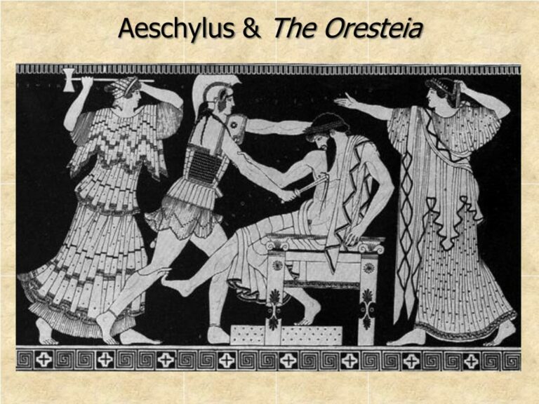 Who was Clytemnestra’s lover in Aeschylus’s Agamemnon (458 B.C.)?