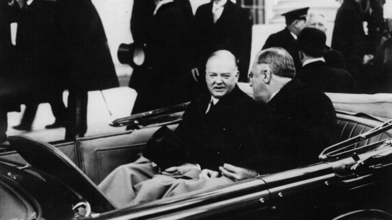 Who was the first U.S. president to ride in an automobile to his inauguration?